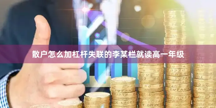 散户怎么加杠杆失联的李某栏就读高一年级